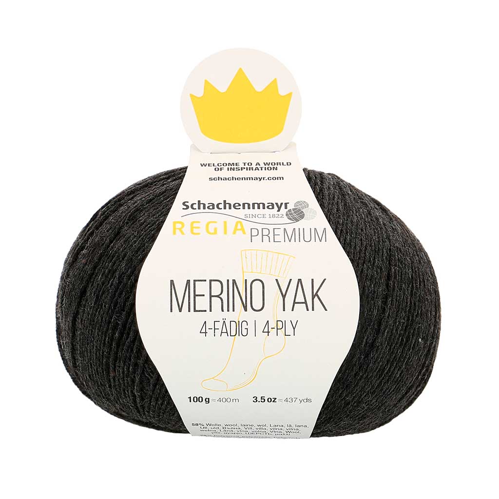 Regia Premium Merino Yak, 07512 Anthracite