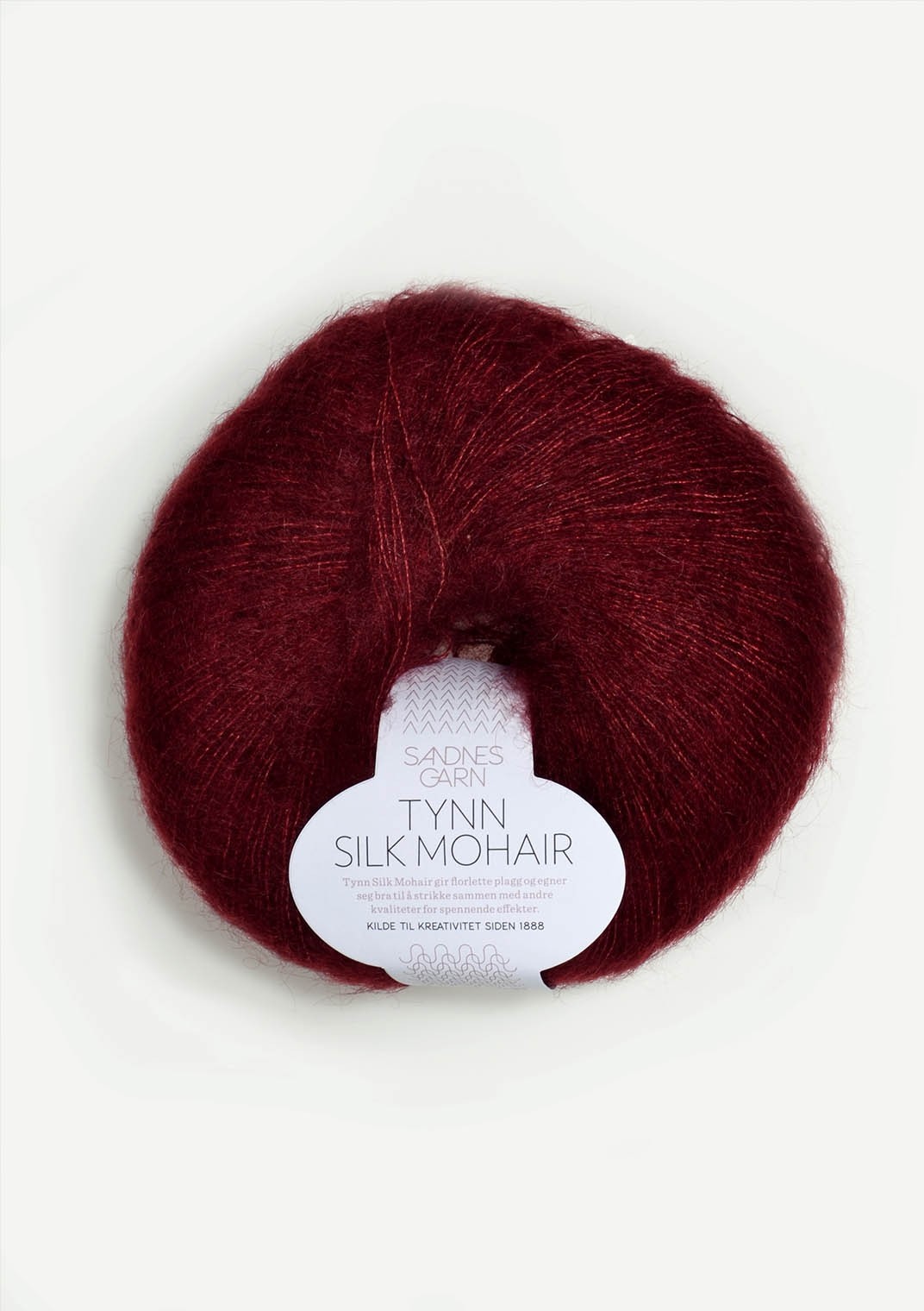 Tynn Silk Mohair, 4054 Syvä viininpunainen POISTUNUT