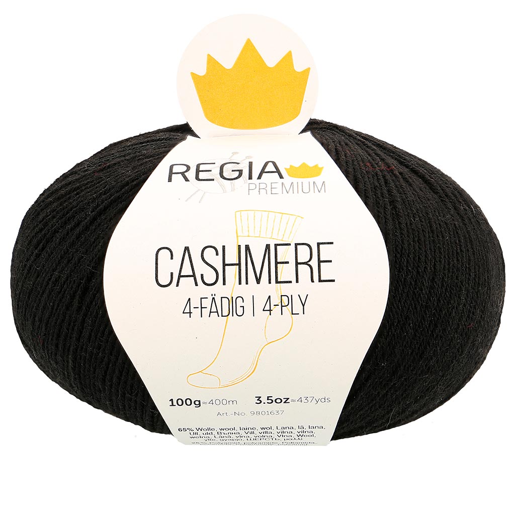 Regia Premium Cashmere, 00099 Black