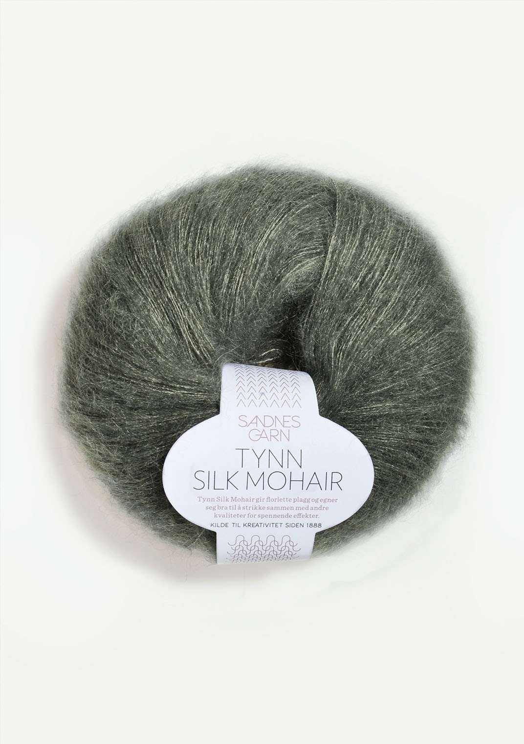 Tynn Silk Mohair, 9071 Murrettu oliivinvihreä POISTUVA VÄRI