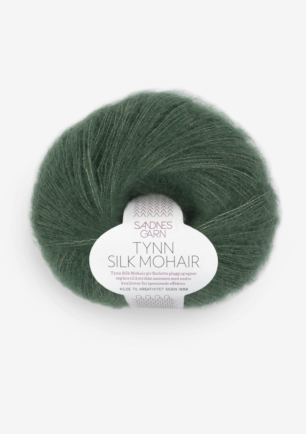 Tynn Silk Mohair, 8581 Syvä metsänvihreä