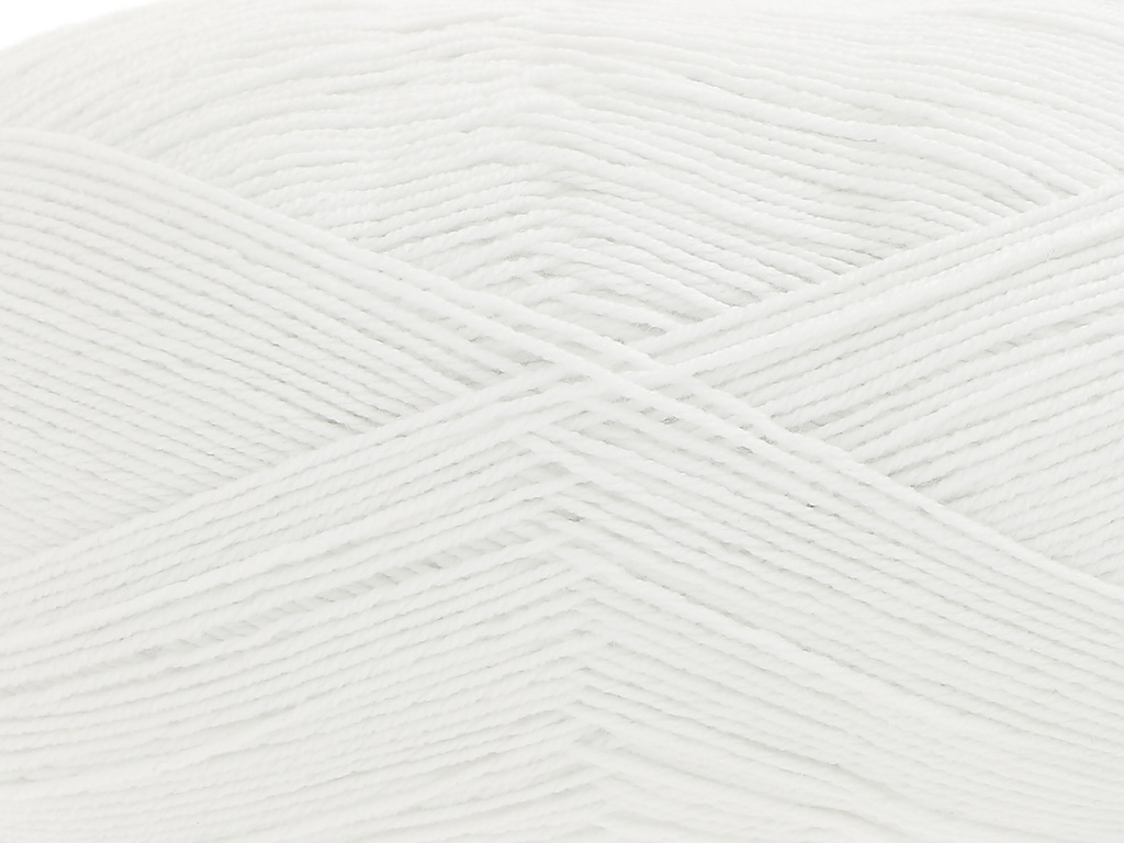 Cotton Socks 4-ply, 4760 Valkoinen