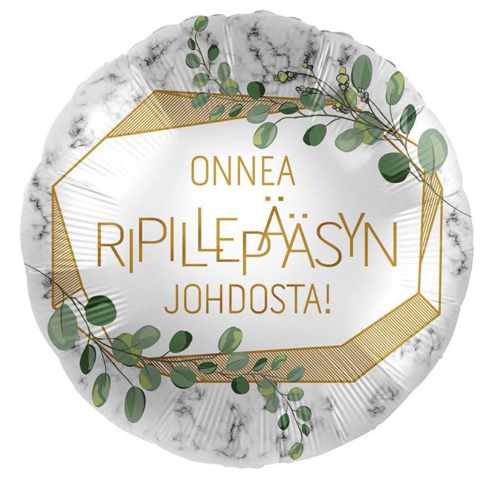 Foliopallo Onnea ripillepääsyn johdosta