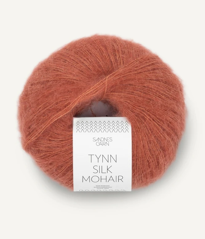 Tynn Silk Mohair, 3535 Vaalea kuparinruskea