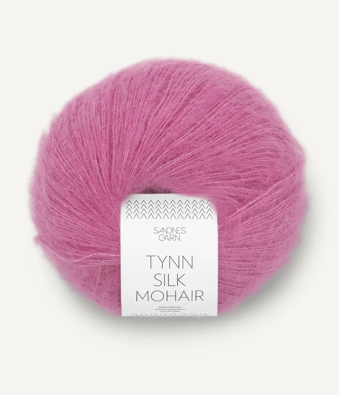 Tynn Silk Mohair, 4626 Shokki pinkki