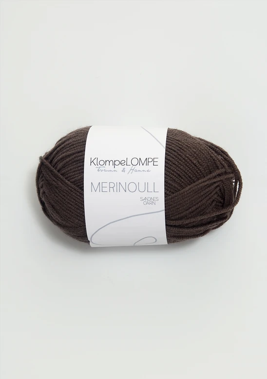 Merinoull, 3081 Tummanruskea KlompeKLOMPE