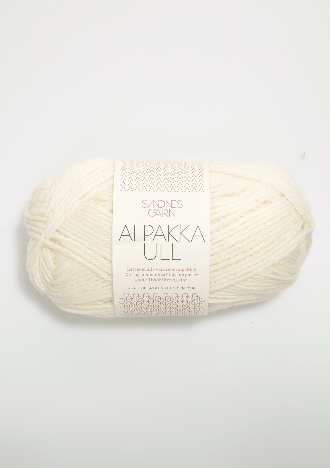 Alpakka Ull, 1002 Valkoinen