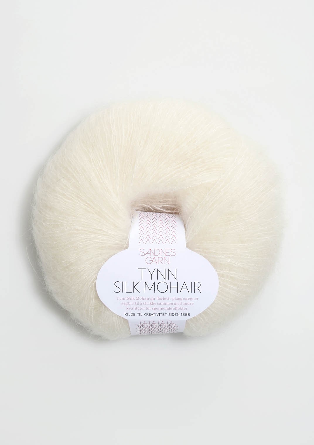 Tynn Silk Mohair, 1012 Luonnonvalkoinen