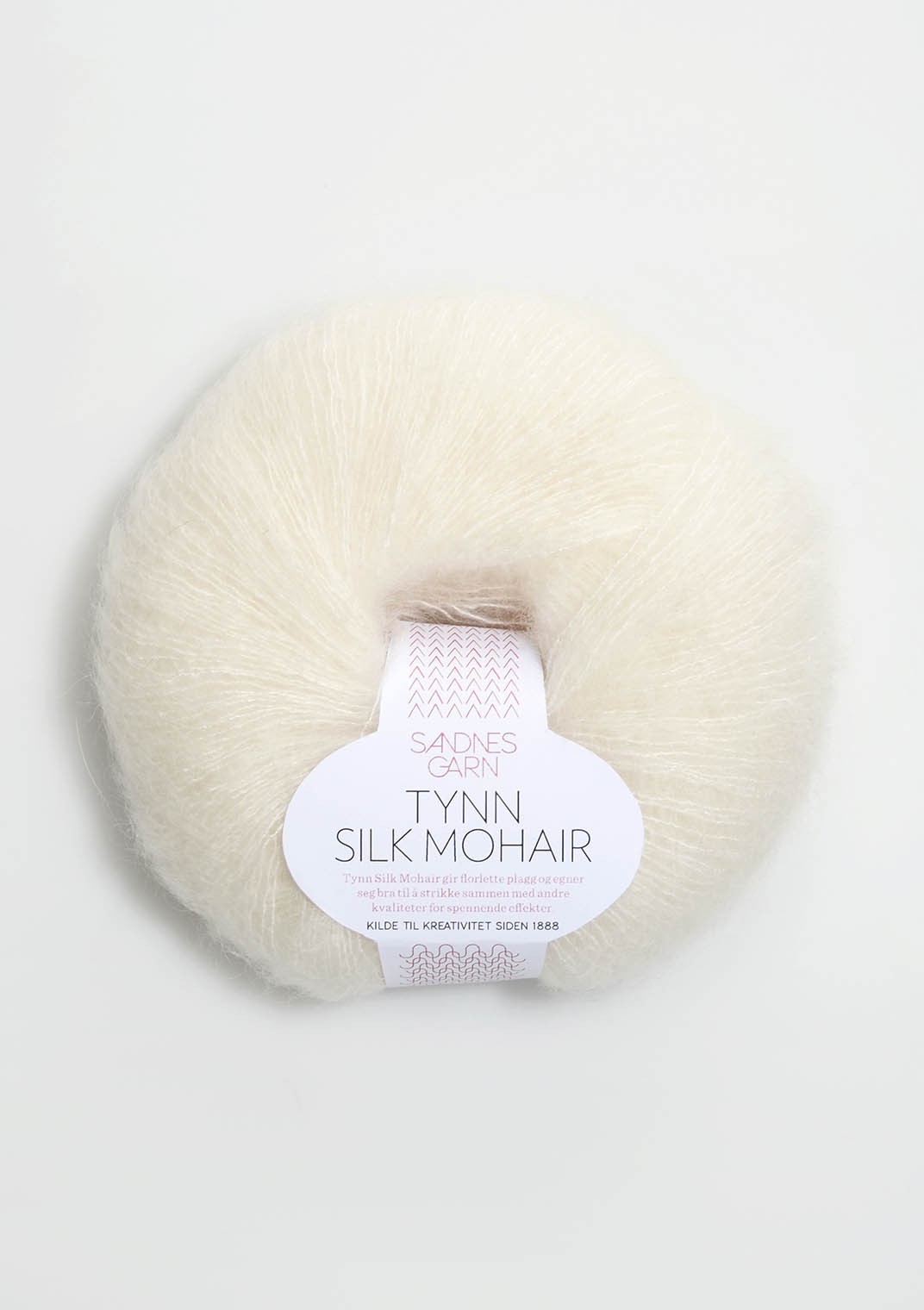 Tynn Silk Mohair, 1012 Luonnonvalkoinen                             