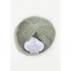 Tynn Silk Mohair, 8521 Murrettu vaaleanvihreä