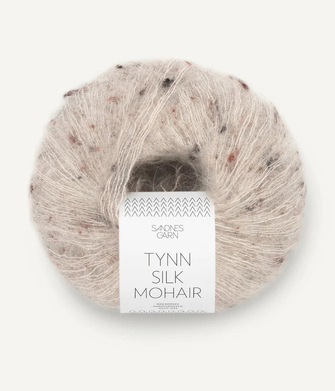 Tynn Silk Mohair, 2600 Greige Tweed