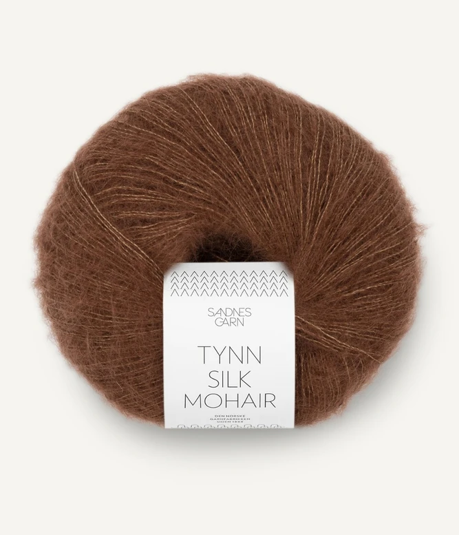 Tynn Silk Mohair, 3073 Suklaanruskea